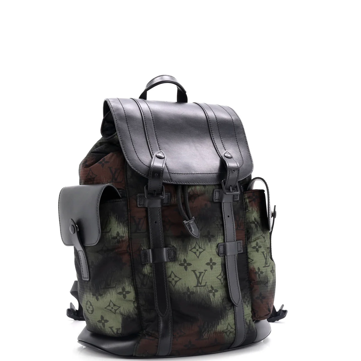 Christopher Backpack Limited Edition Camouflage Monogram Nylon with Leather PM - Deep Luxury