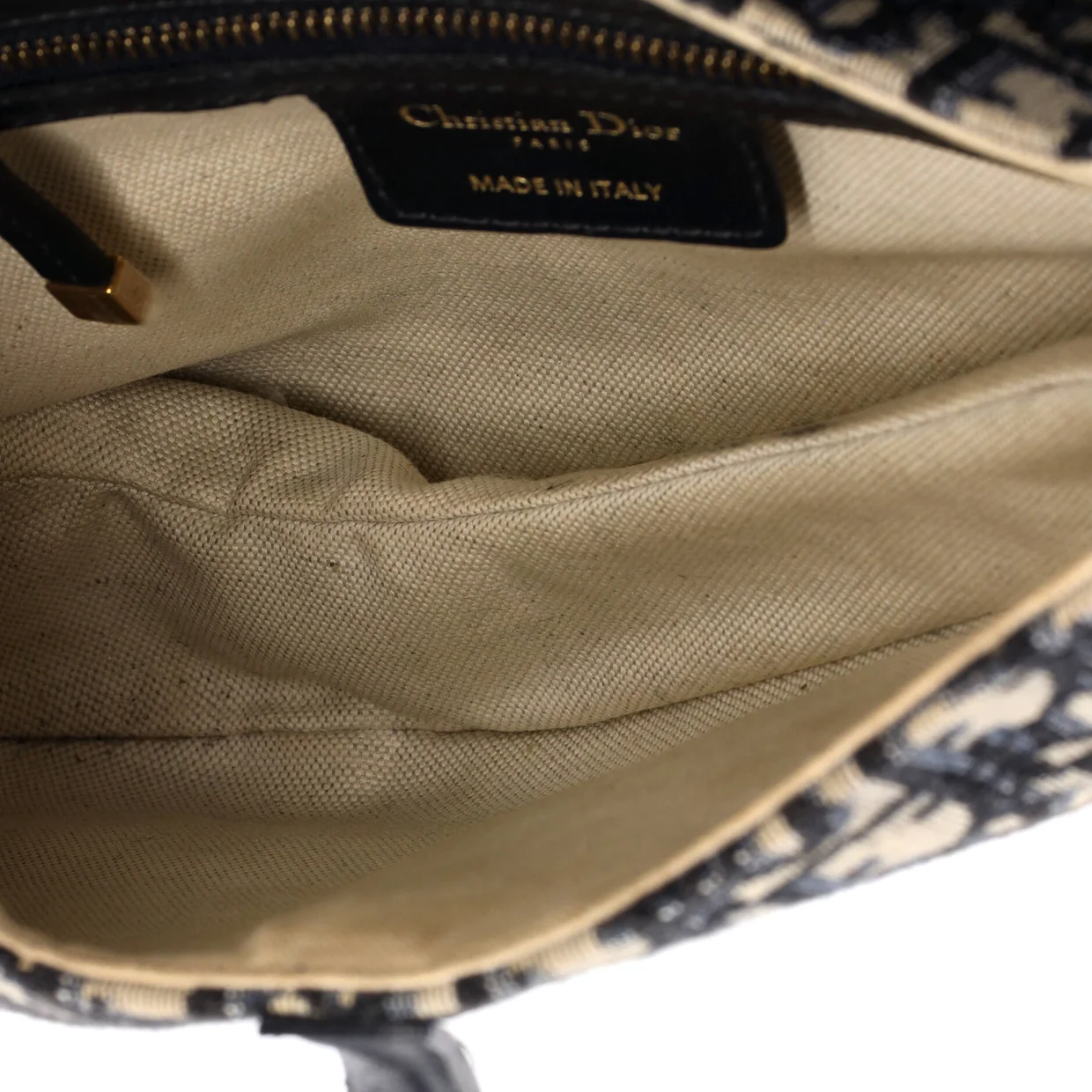 Saddle Handbag Oblique Canvas Medium - Deep Luxury