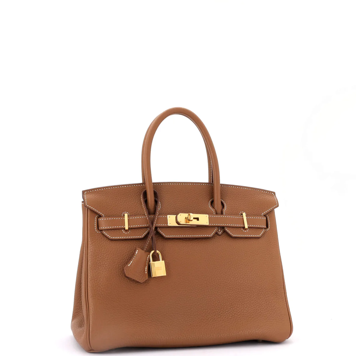 Birkin Handbag Gold Clemence with Gold Hardware 30 - Deep Luxury