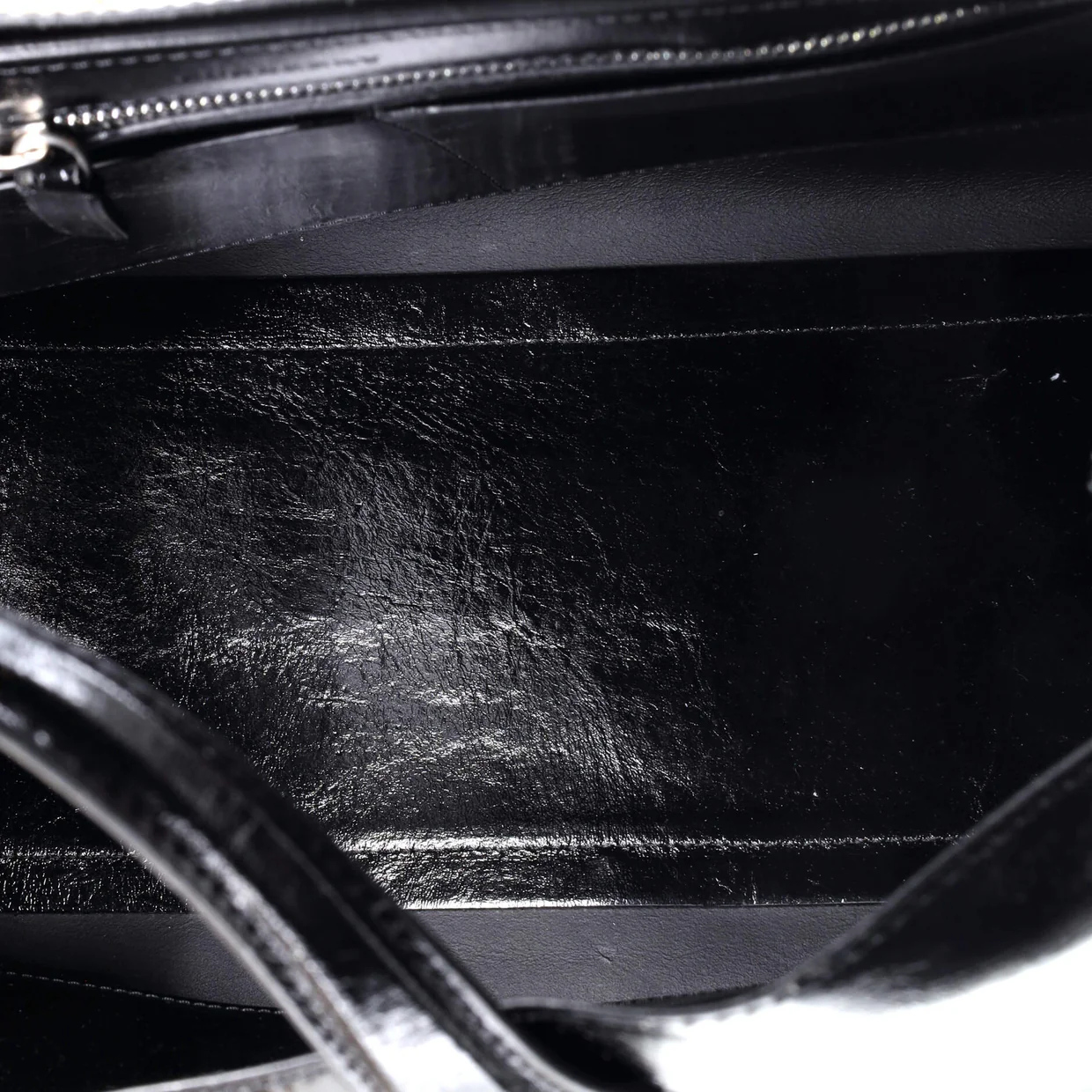 Banner NM Tote Patent Large - Deep Luxury