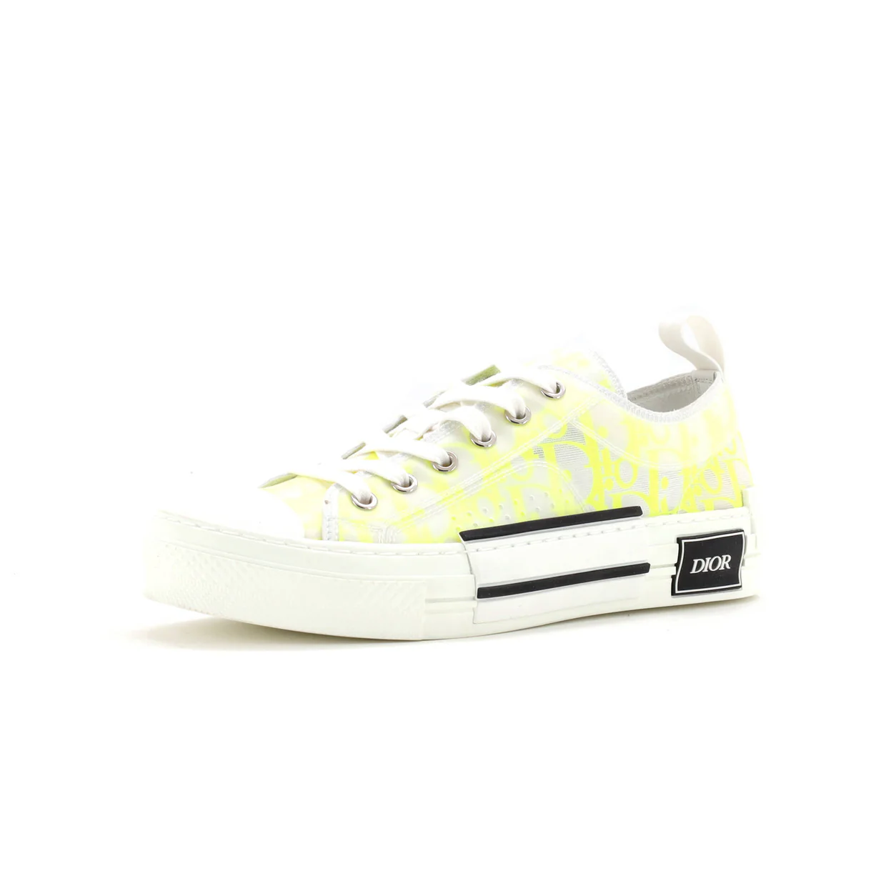 Men's B23 Cap Toe Low-Top Sneakers Oblique Technical Canvas - Deep Luxury