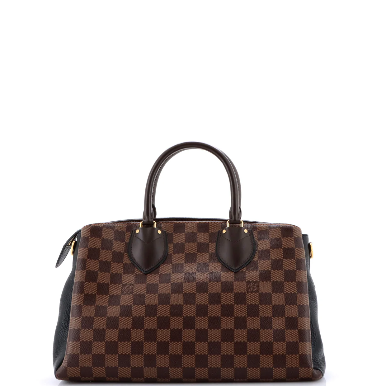 Normandy Handbag Damier and Leather - Deep Luxury