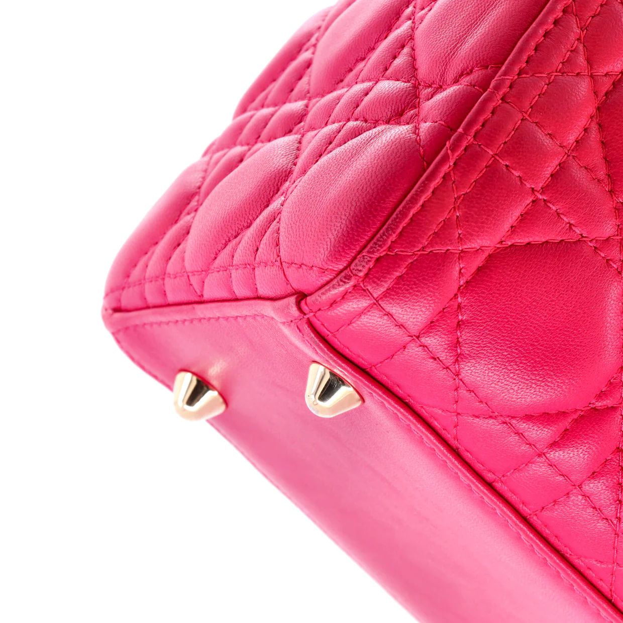 Lady Dior Bag Cannage Quilt Lambskin Large - Deep Luxury