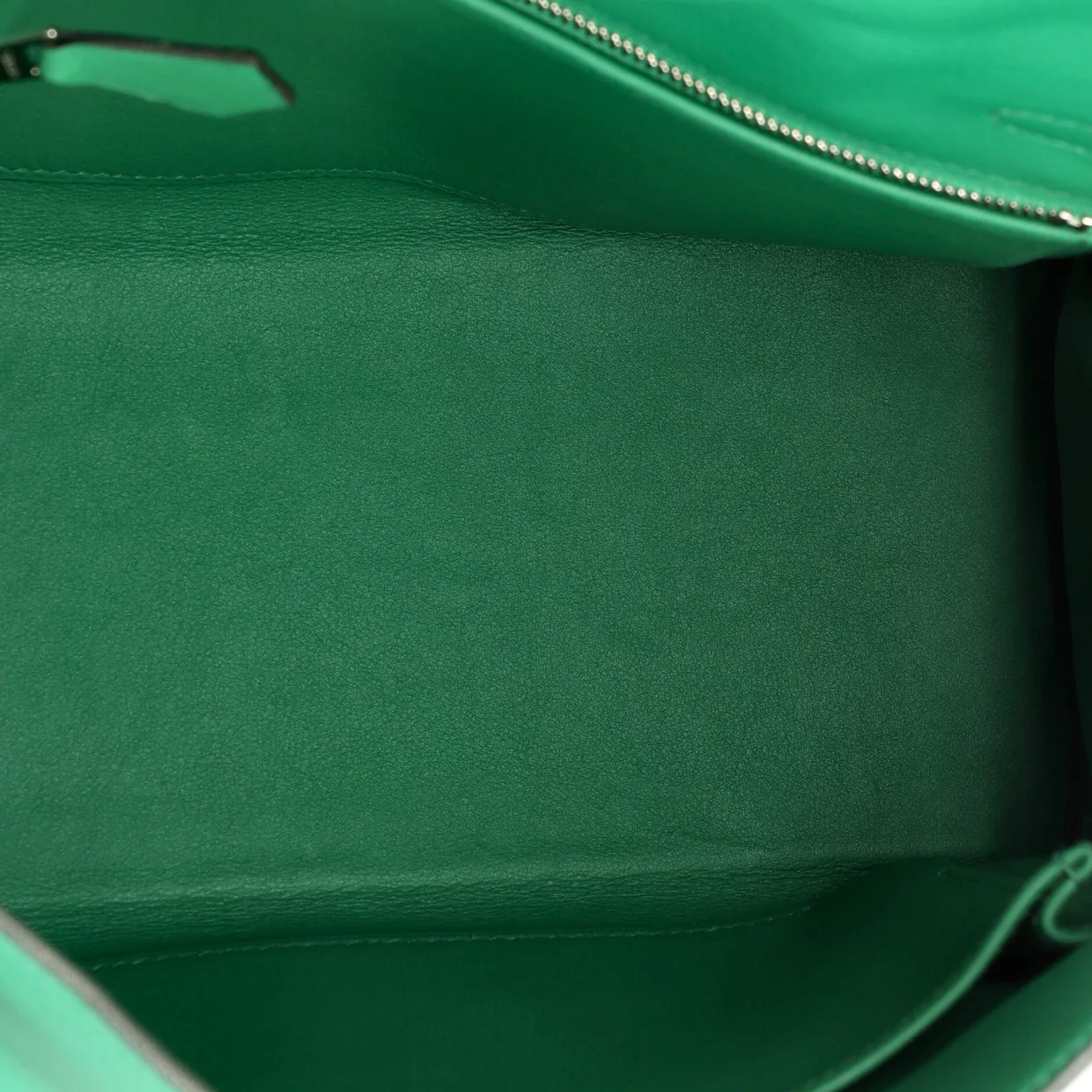 Kelly Handbag Vert Vertigo Swift with Palladium Hardware 25 - Deep Luxury