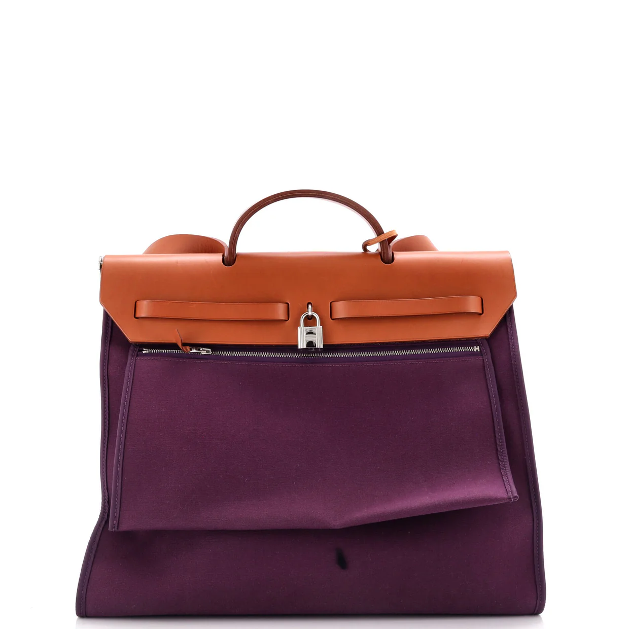 Herbag Zip Leather and Toile 39 - Deep Luxury