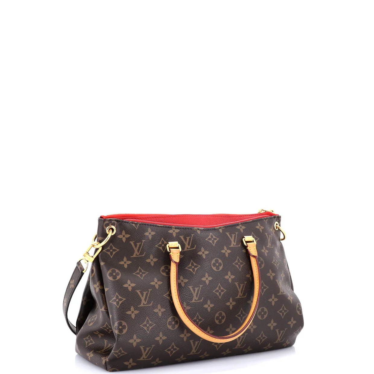 Pallas Tote Monogram Canvas with Leather - Deep Luxury
