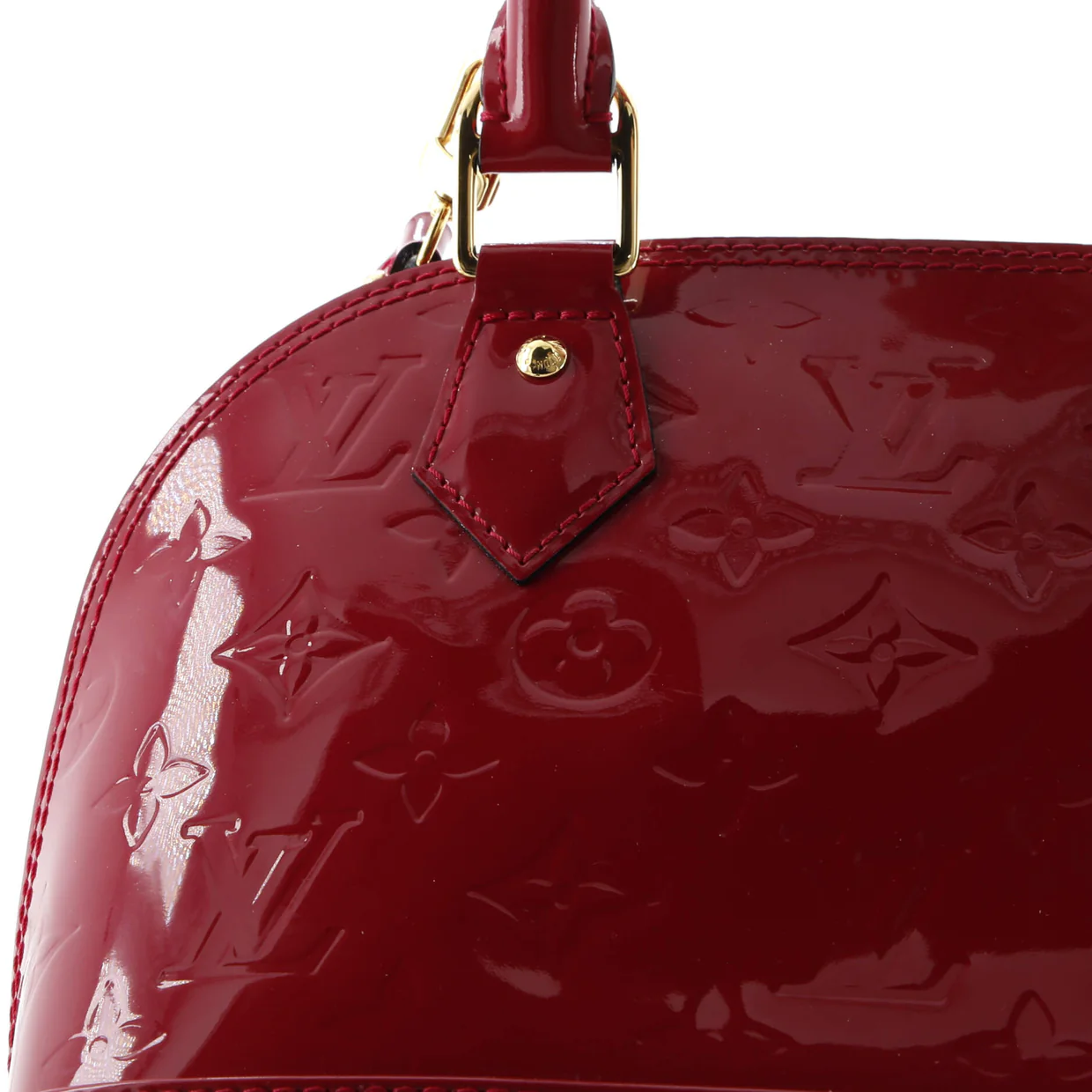 Alma Handbag Monogram Vernis BB - Deep Luxury