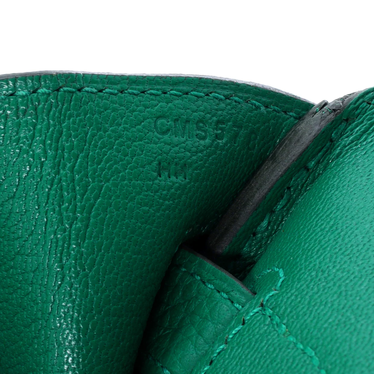 Birkin Handbag Vert Vertigo Clemence with Palladium Hardware 30 - Deep Luxury