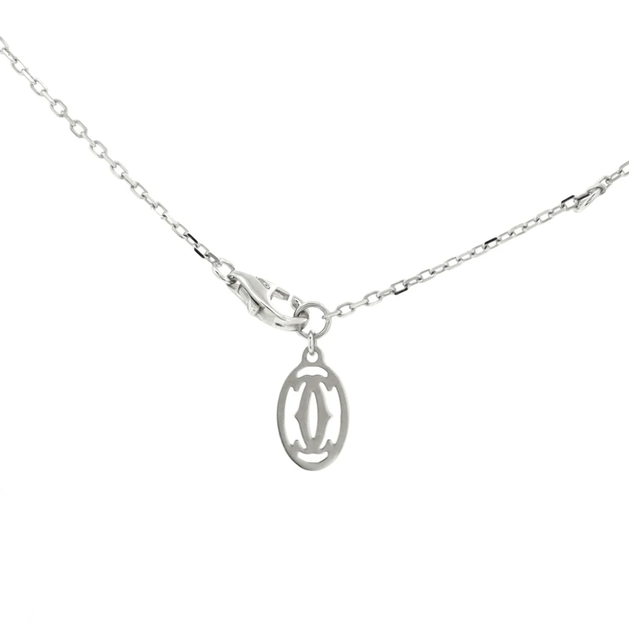 Cartier D'Amour Pendant Necklace 18K White Gold with Diamond Small - Deep Luxury
