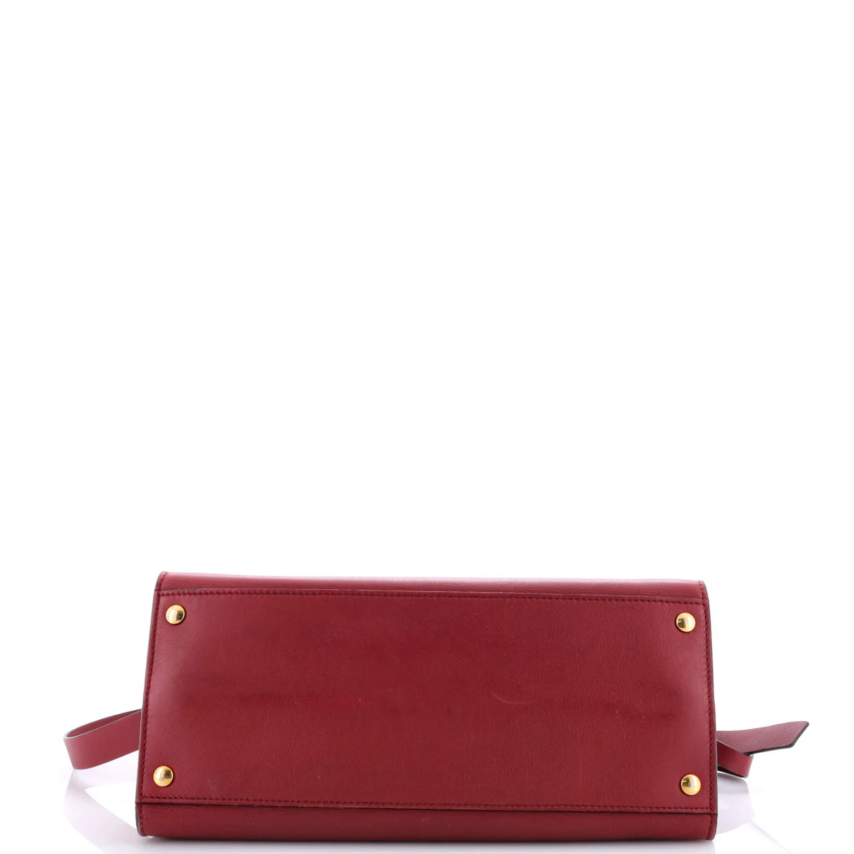 Crest Grommet Tote Embossed Leather Large - Deep Luxury