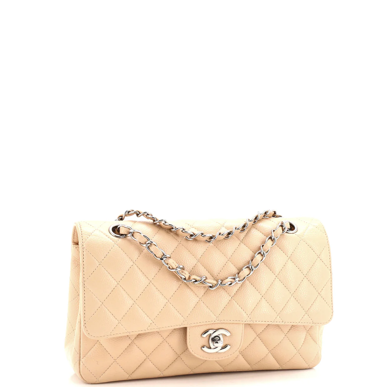 Classic Double Flap Bag Quilted Caviar Medium - Deep Luxury