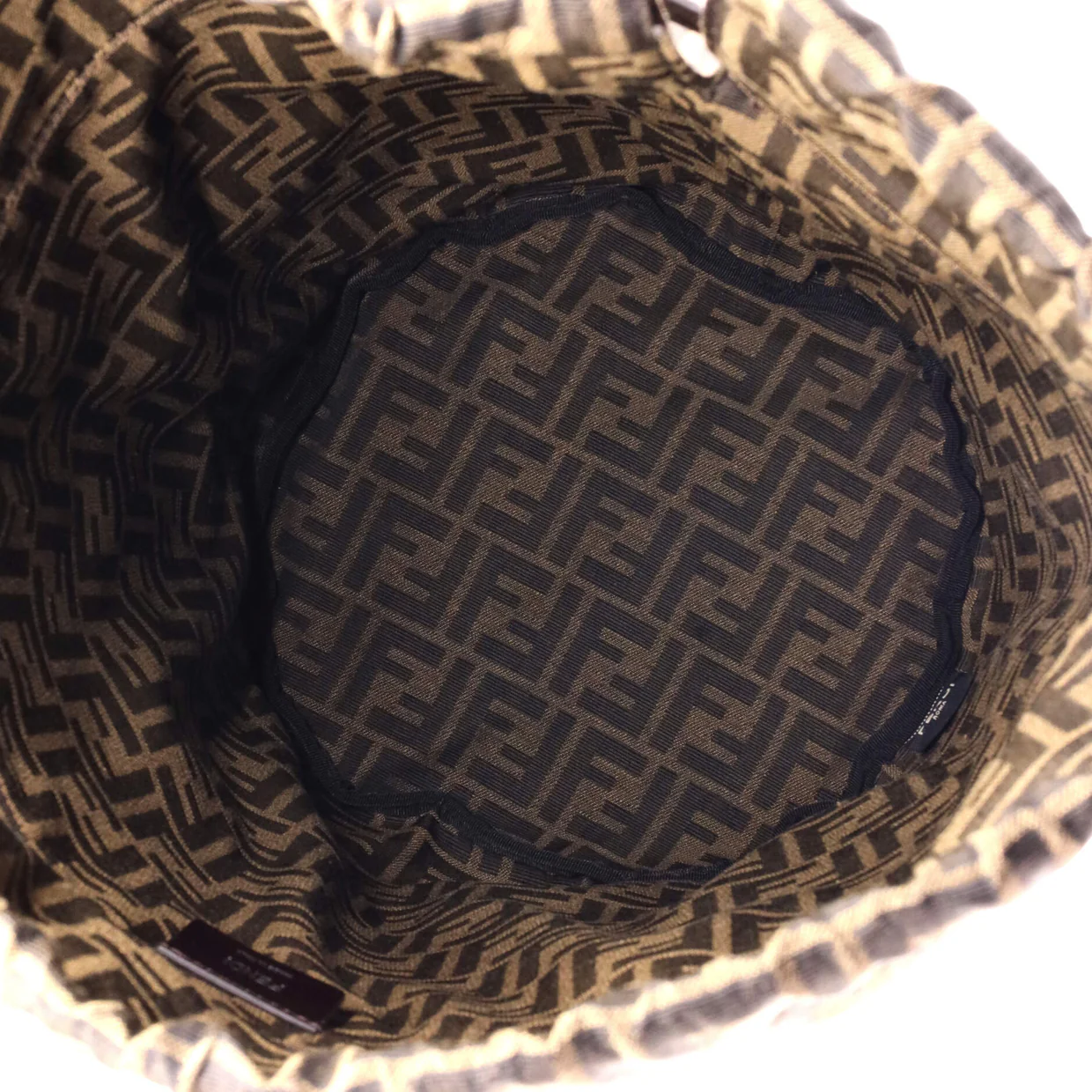 Step Out Bucket Bag Leather and Zucca Canvas Large - Deep Luxury