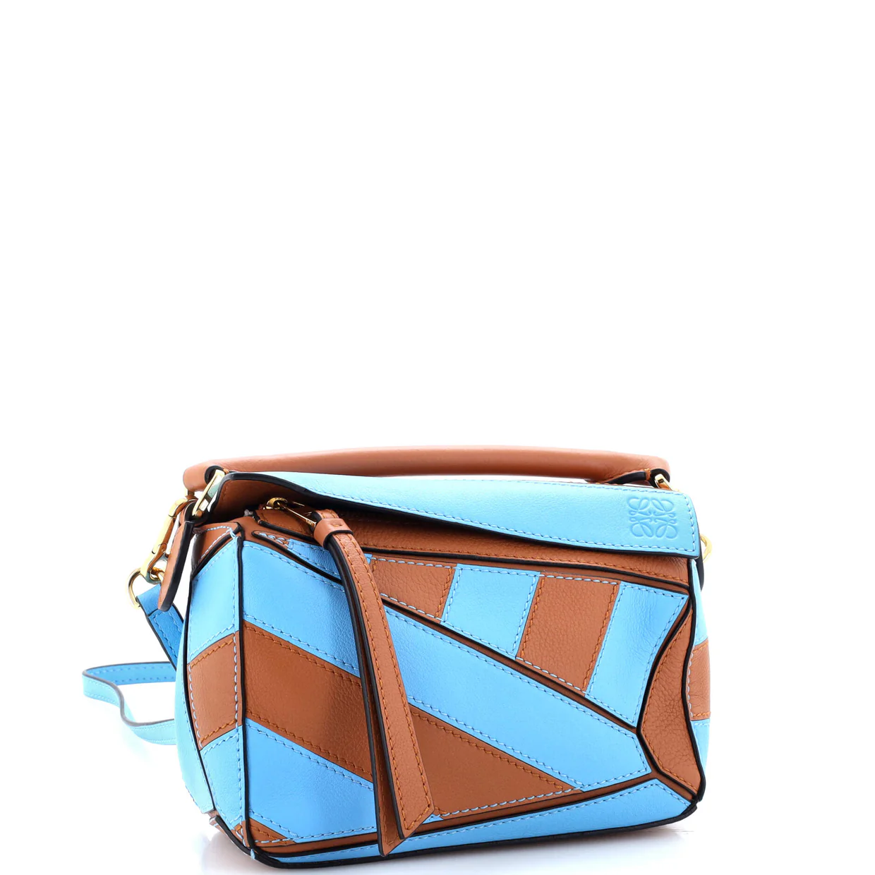 Rugby Puzzle Bag Patchwork Leather Mini - Deep Luxury