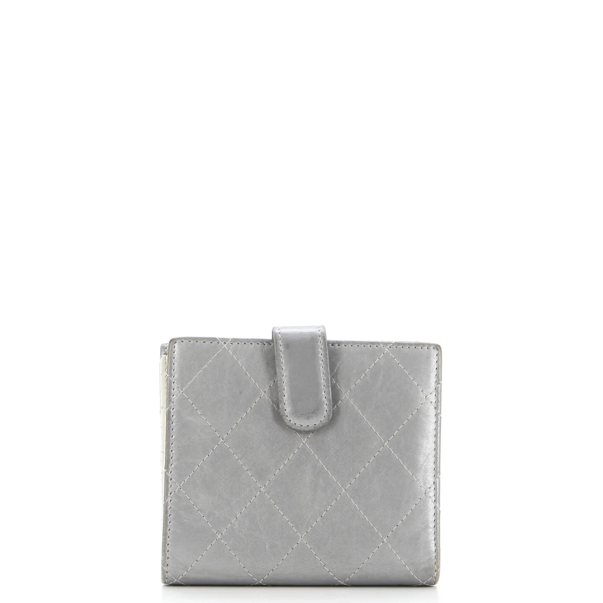 CC Compact Wallet Quilted Calfskin - Deep Luxury