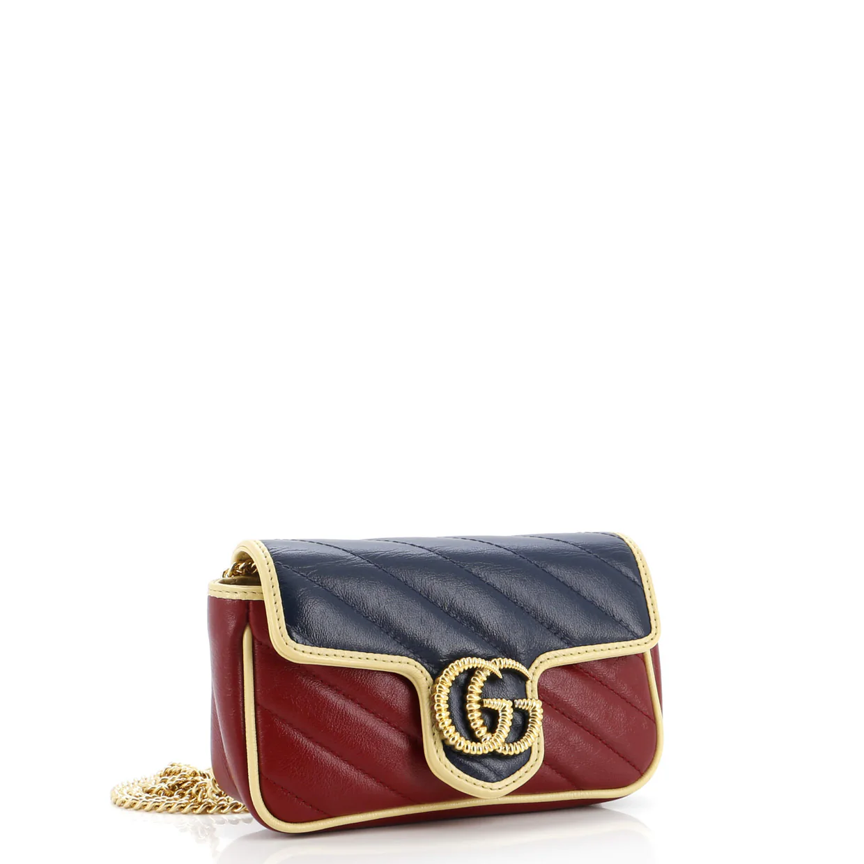 GG Marmont Flap Bag Diagonal Quilted Leather Super Mini - Deep Luxury