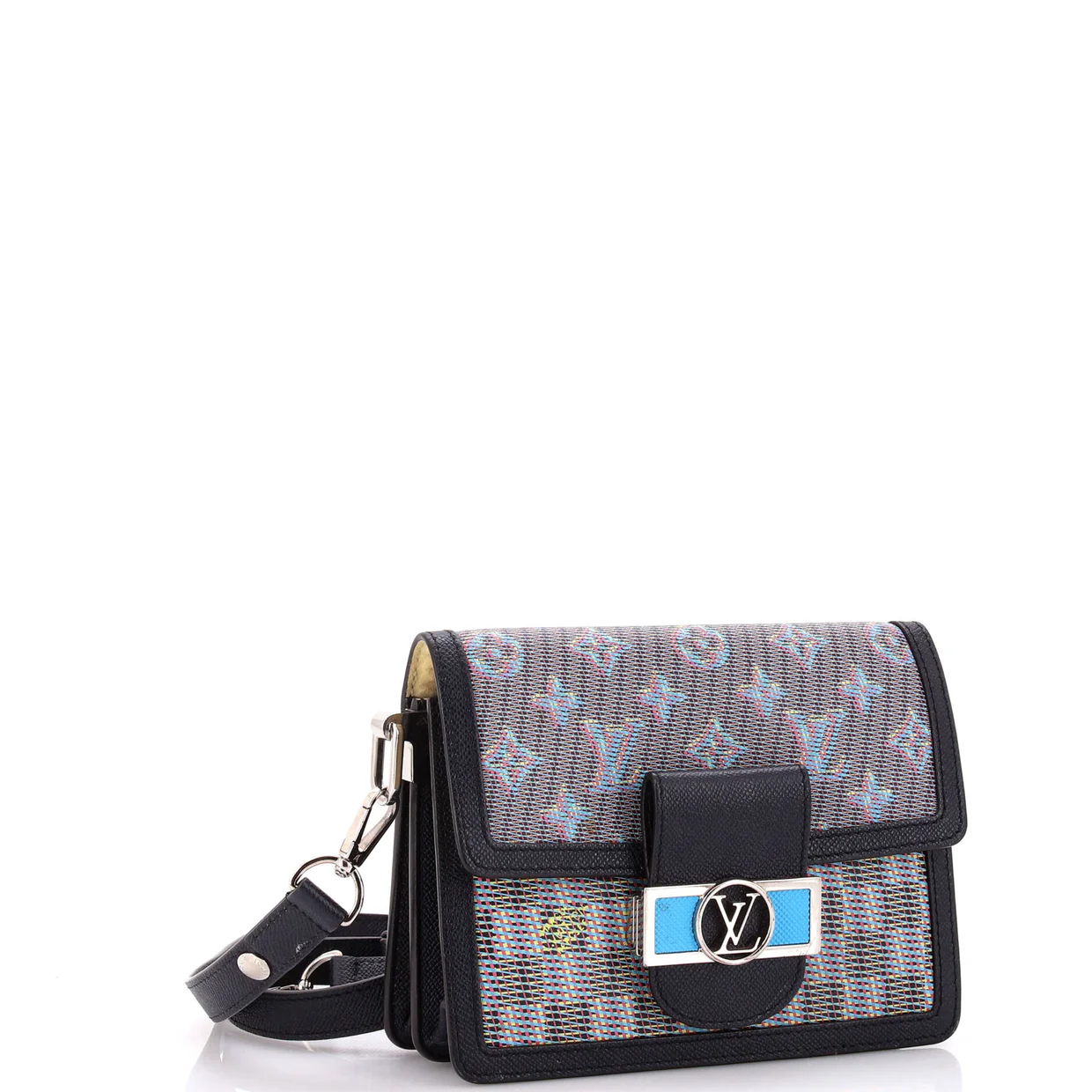 Dauphine Shoulder Bag Damier Monogram LV Pop Canvas Mini - Deep Luxury