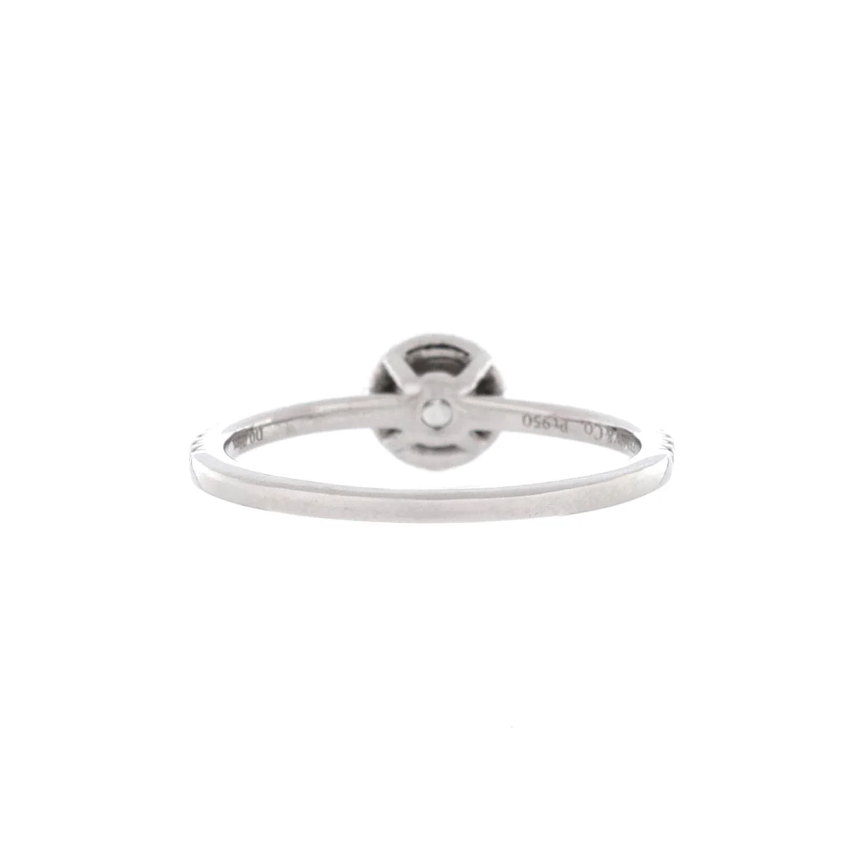 Soleste Round Halo Ring Platinum with RBC Diamond D/VS1 .23CT - Deep Luxury