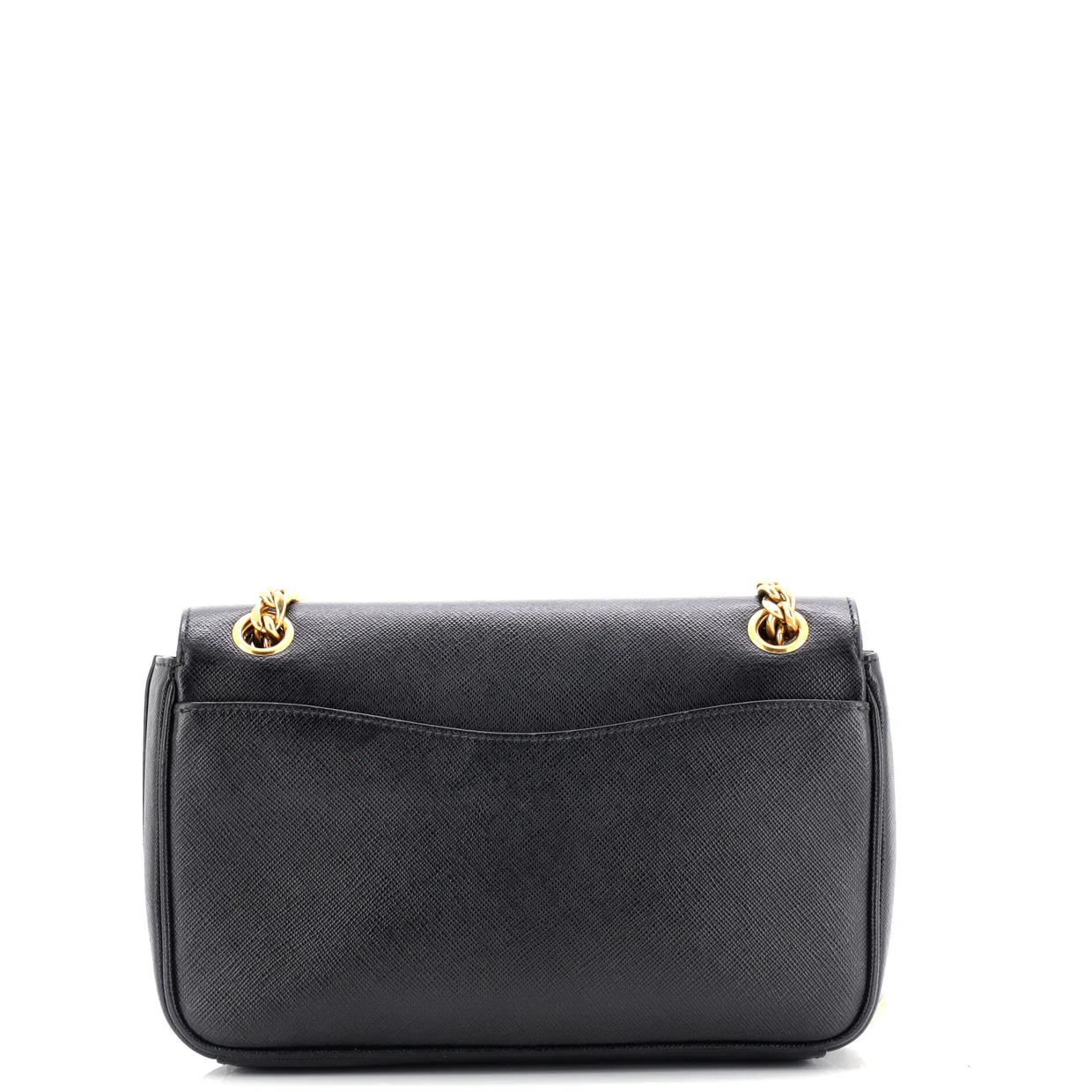 Pattina Flap Shoulder Bag Saffiano Leather Small - Deep Luxury