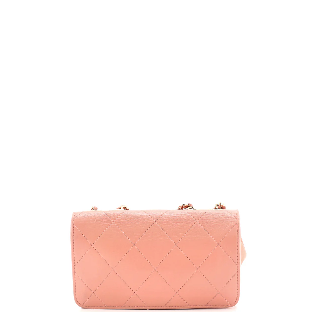 CC Front Pocket Flap Bag Stitched Calfskin Small - Deep Luxury