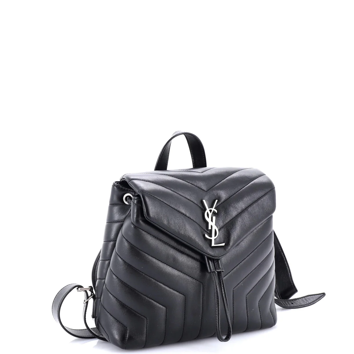LouLou Backpack Matelasse Chevron Leather Small - Deep Luxury