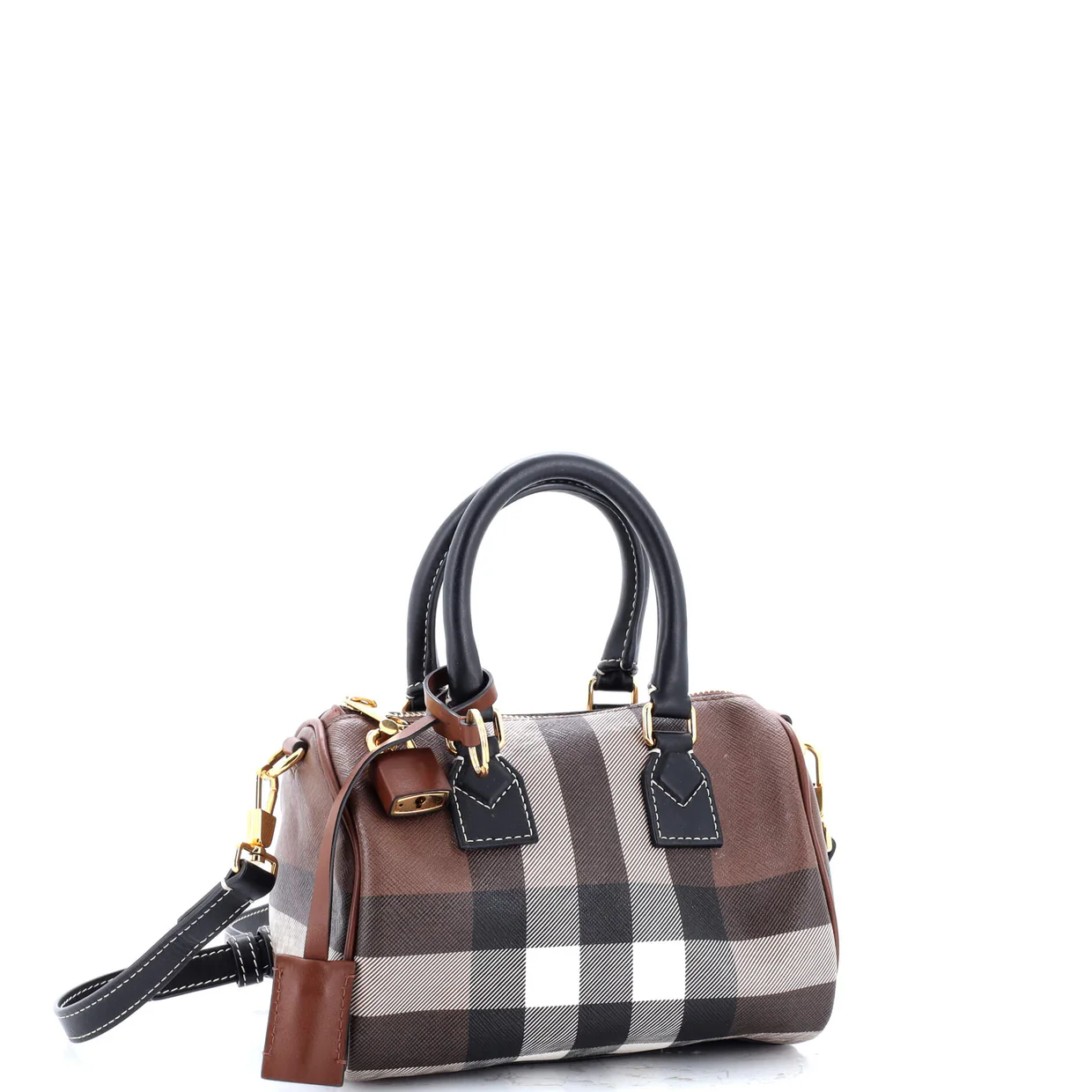 Bowling Bag Check E-Canvas Mini - Deep Luxury