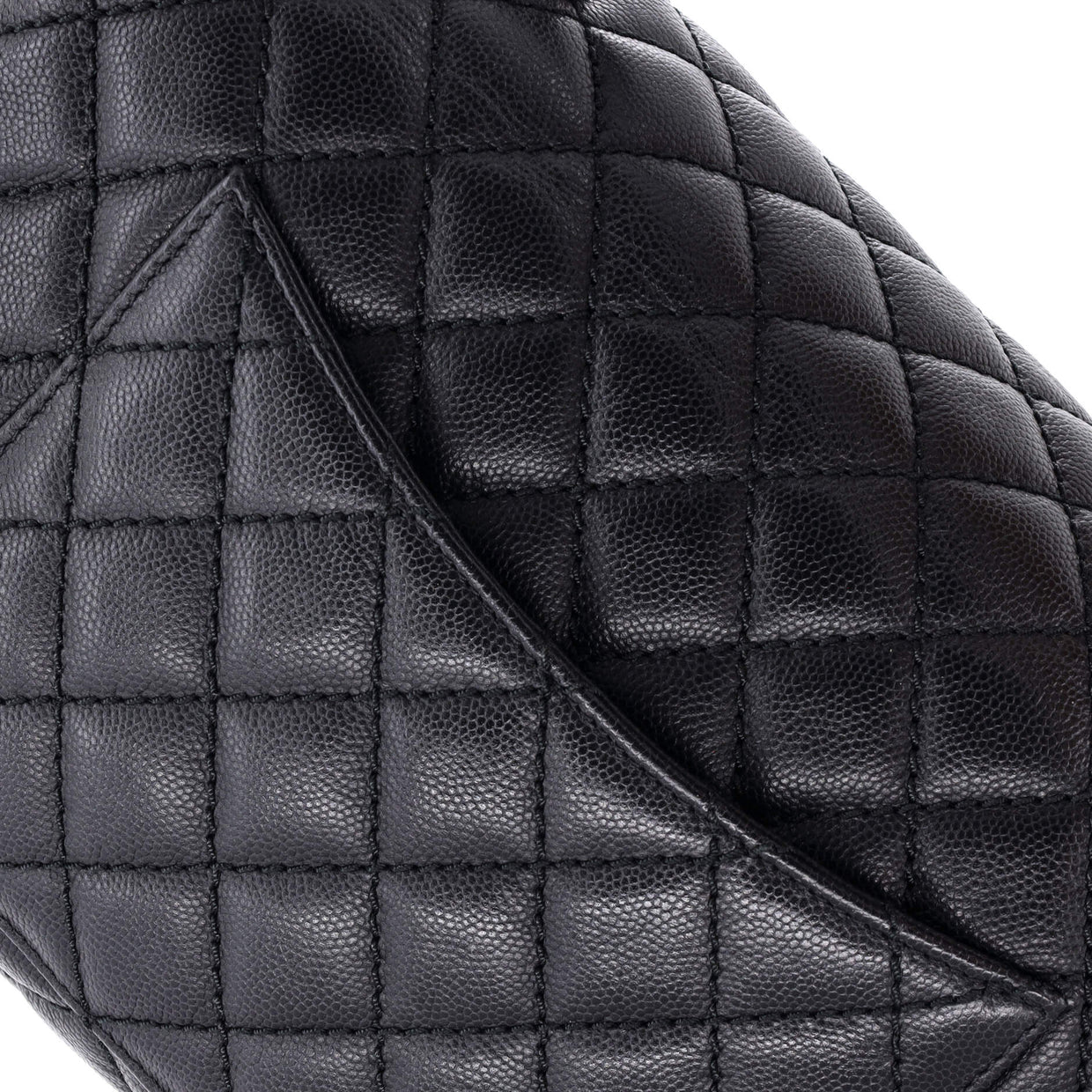 Coco Top Handle Bag Quilted Caviar Small - Deep Luxury