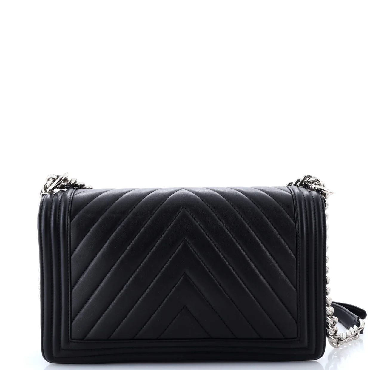 Boy Flap Bag Chevron Calfskin New Medium - Deep Luxury