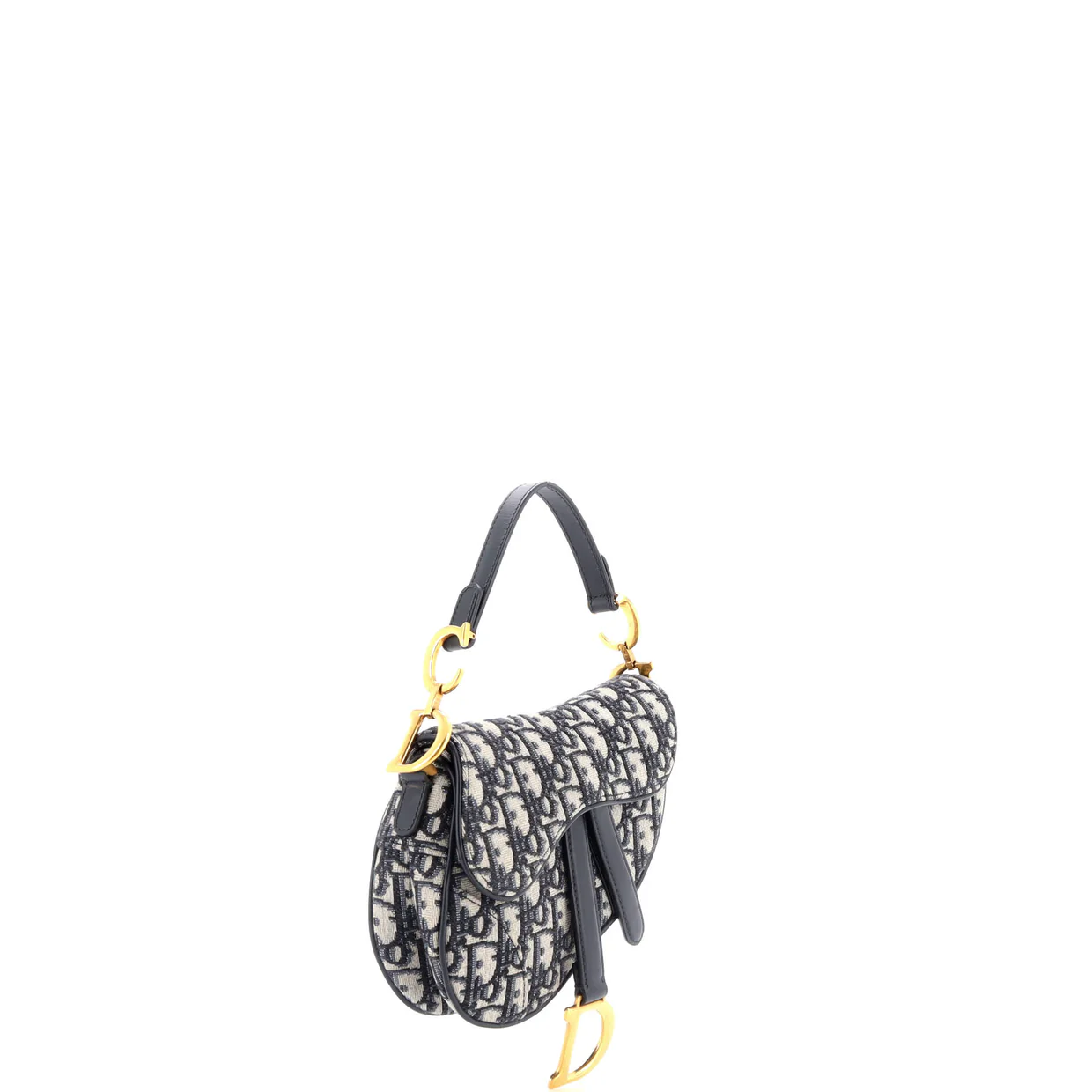 Saddle Handbag Oblique Canvas Mini - Deep Luxury