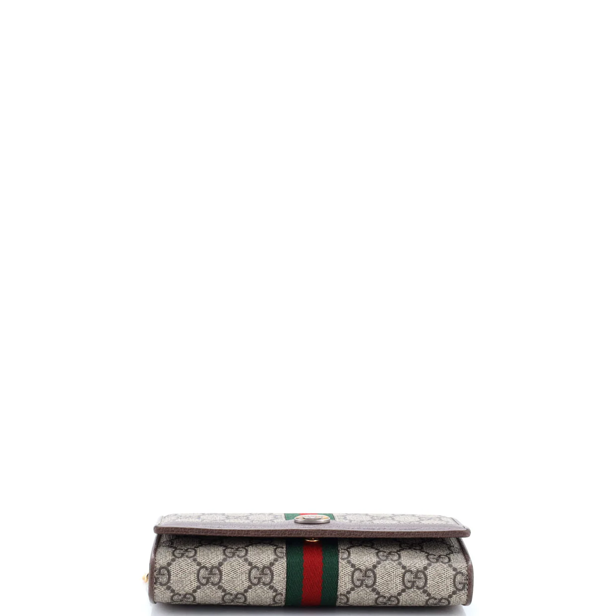 Ophidia Chain Wallet GG Coated Canvas - Deep Luxury