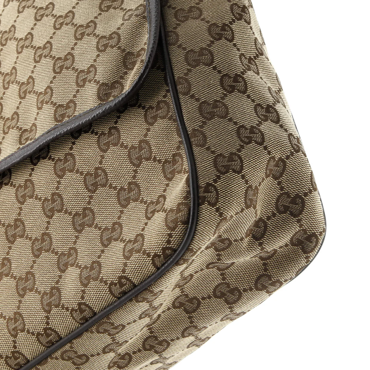 Web Strap Flap Messenger GG Canvas Medium - Deep Luxury