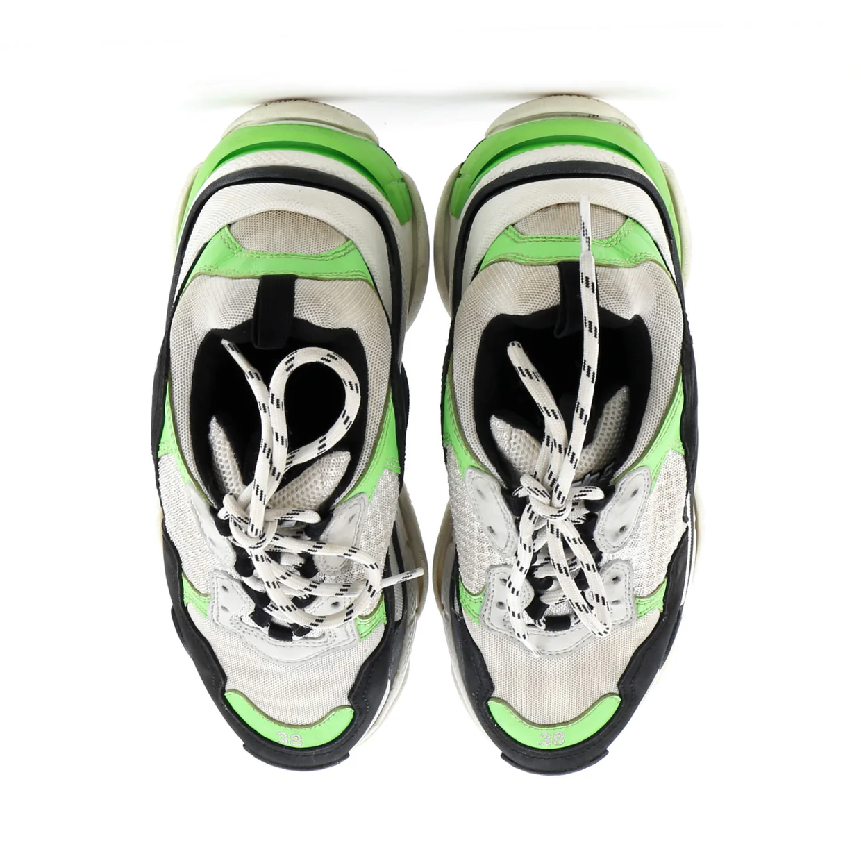 Men's Triple S Sneakers Fabric and Mesh with Faux Leather - Deep Luxury