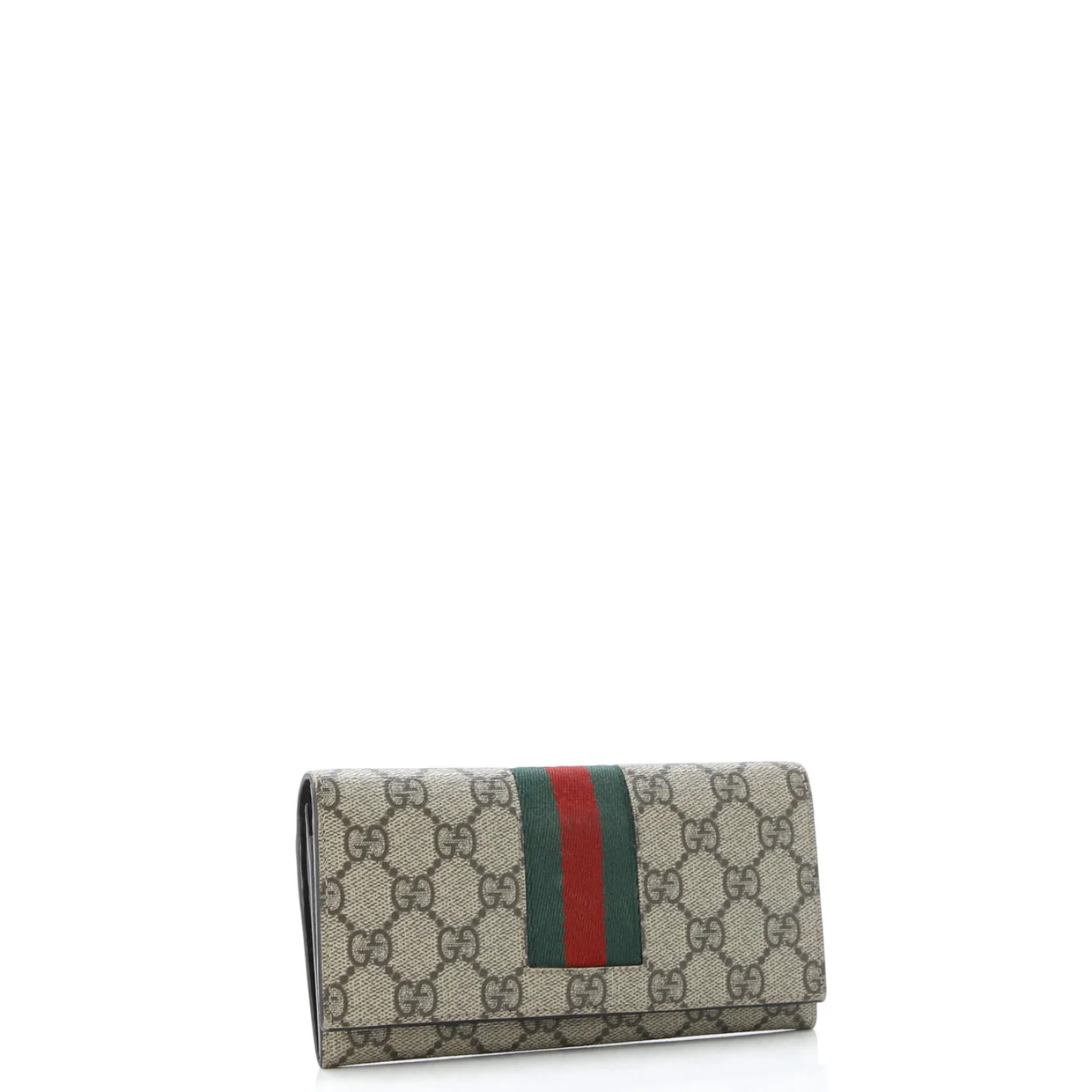 Web Continental Wallet GG Coated Canvas Long - Deep Luxury