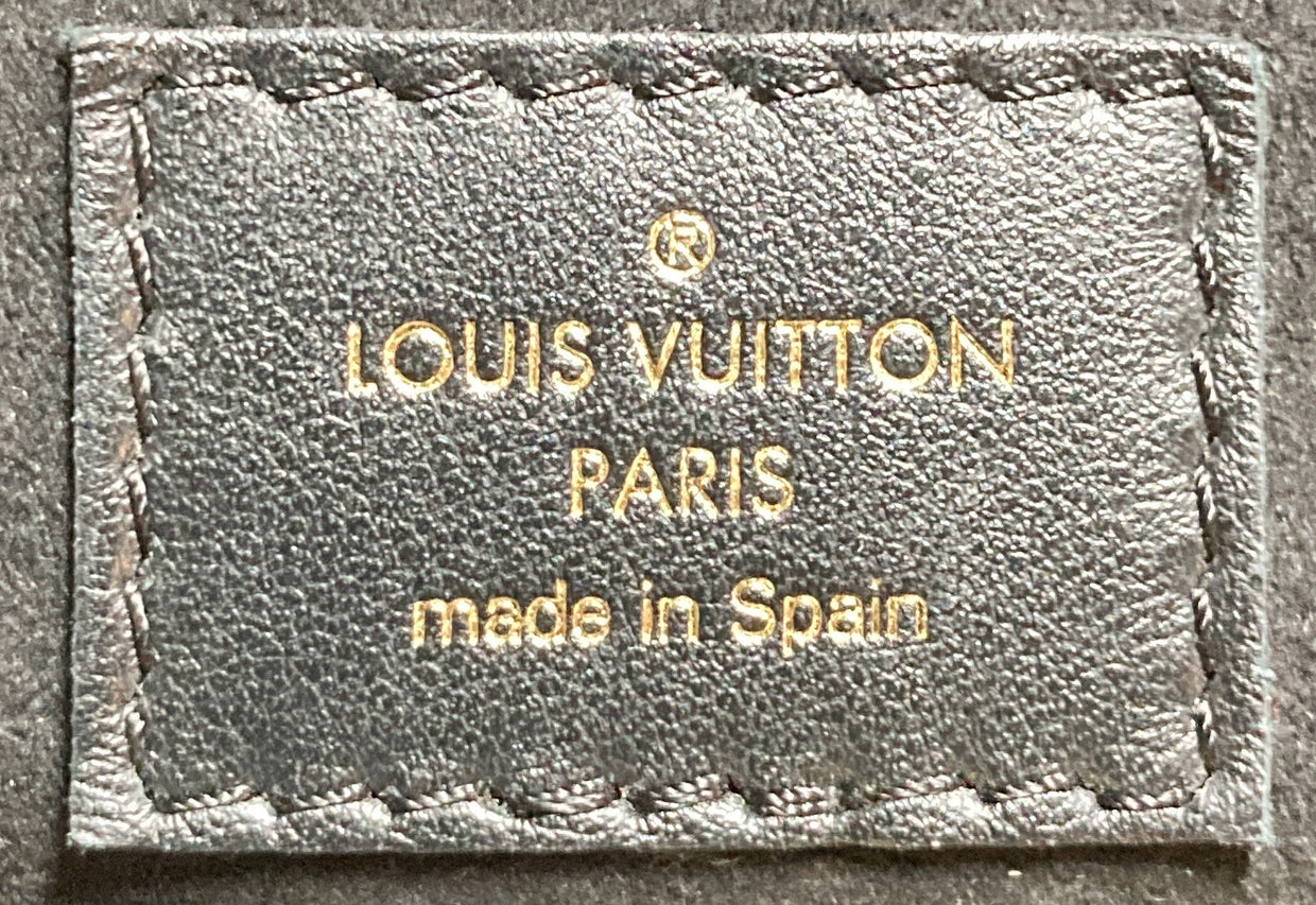 On My Side Tote Leather with Monogram Canvas PM - Deep Luxury