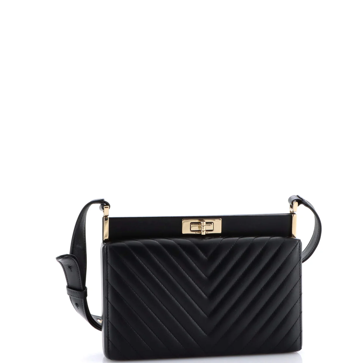 Reissue Clutch Bag Chevron Lambskin - Deep Luxury