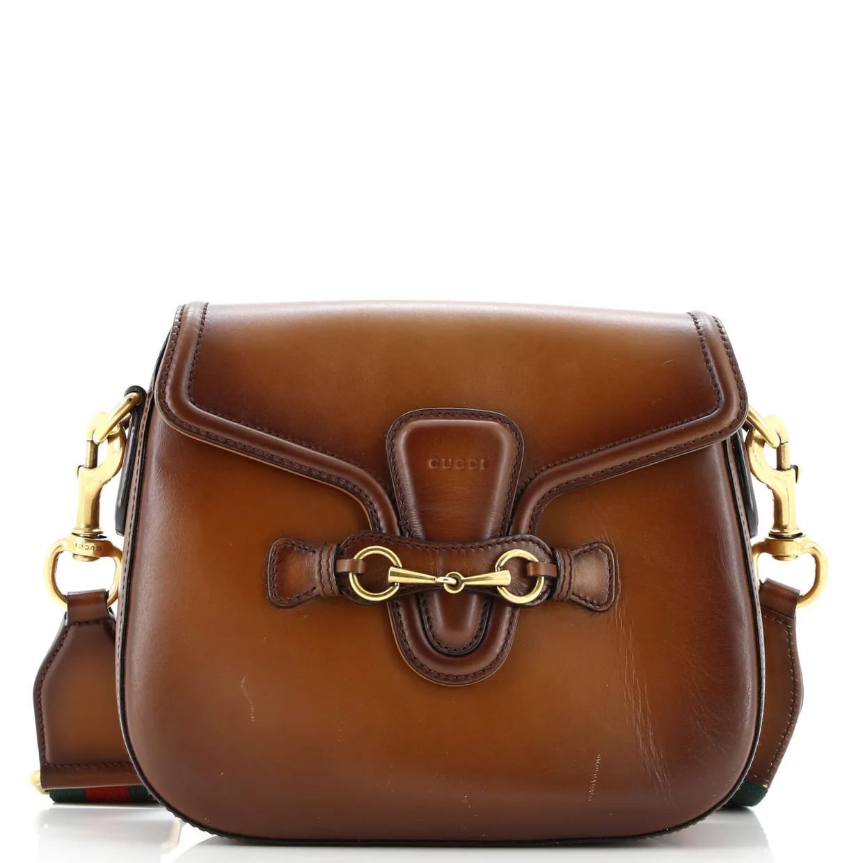 Lady Web Shoulder Bag Leather Medium - Deep Luxury