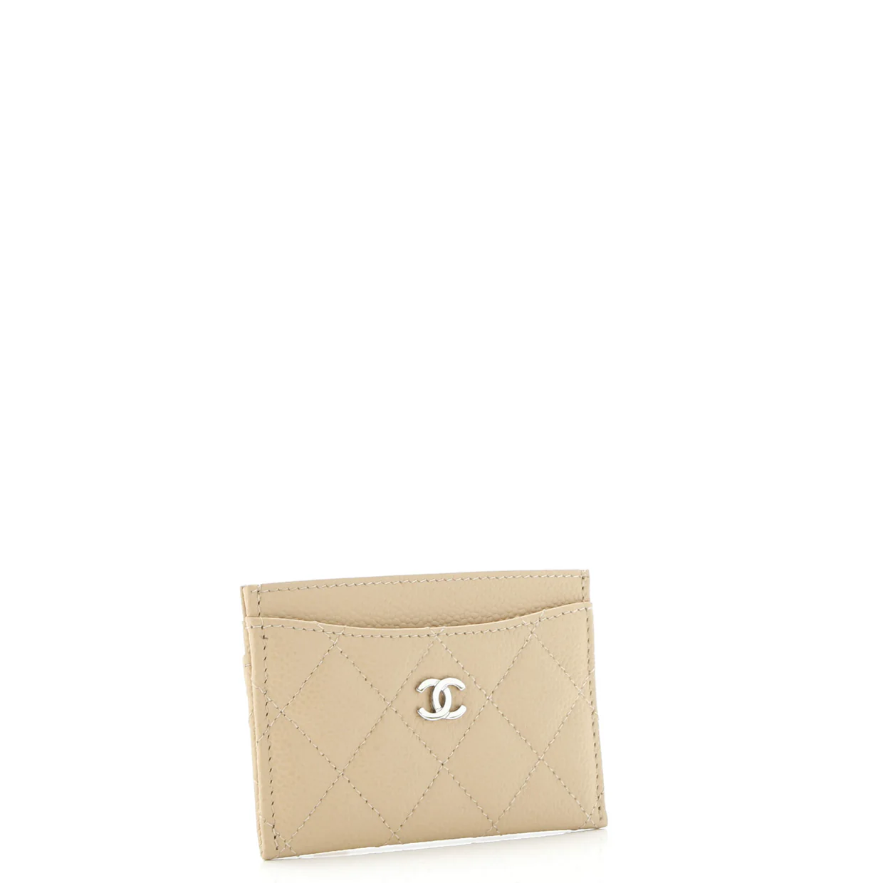 Classic Card Holder Quilted Caviar - Deep Luxury