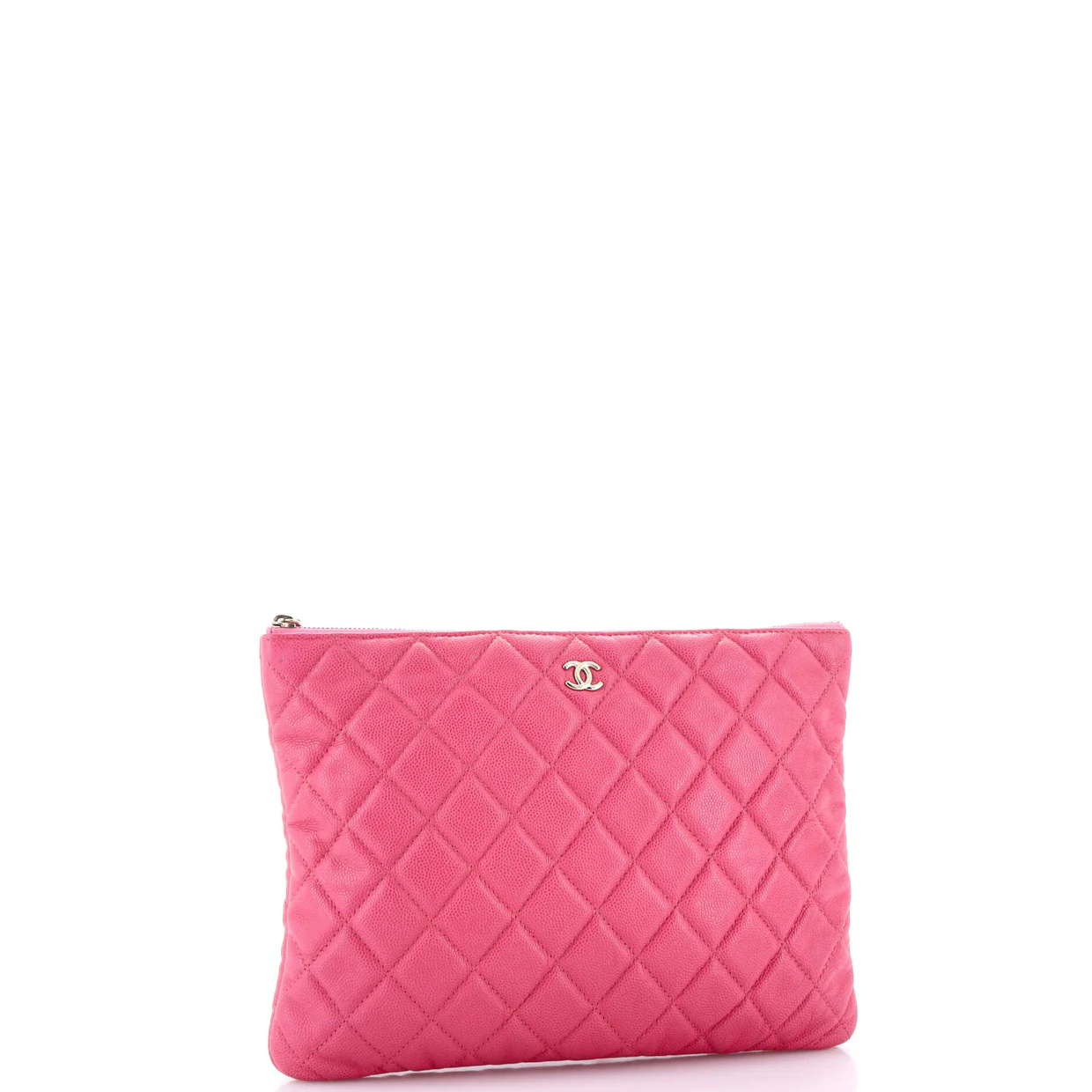 O Case Clutch Quilted Caviar Medium - Deep Luxury