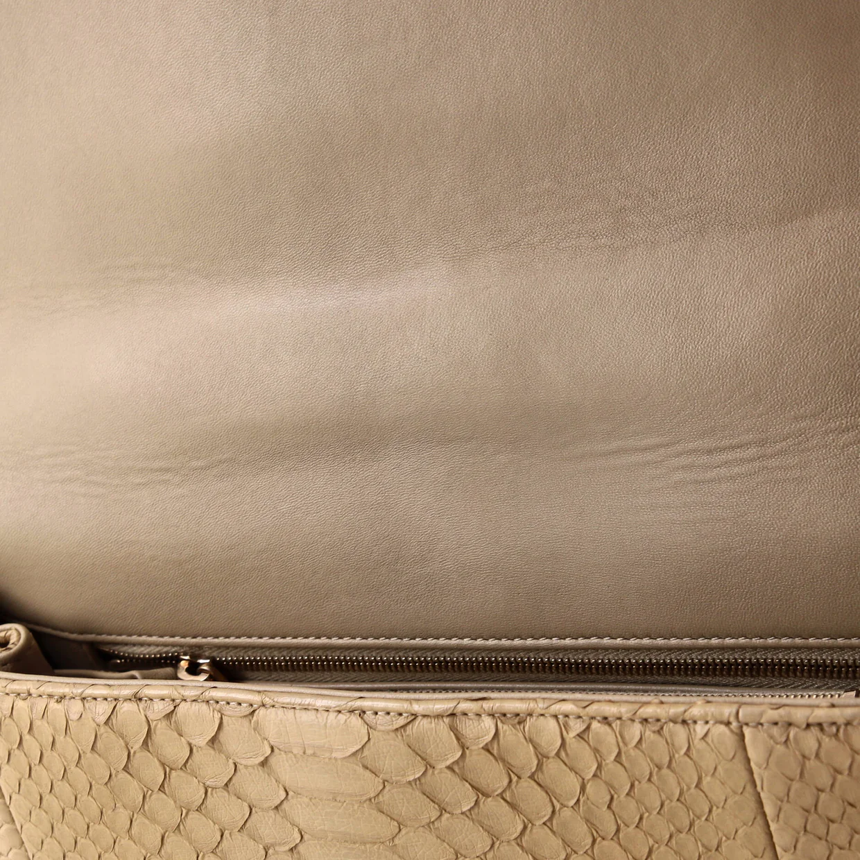 Coco Top Handle Bag Python Medium - Deep Luxury