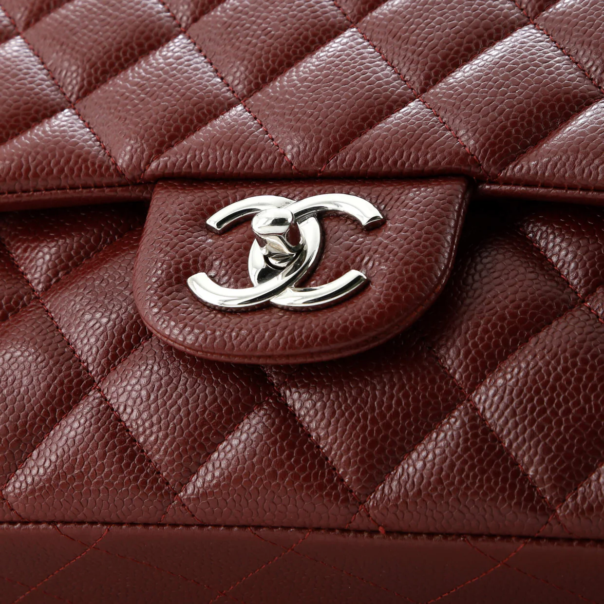 Classic Double Flap Bag Quilted Caviar Maxi - Deep Luxury