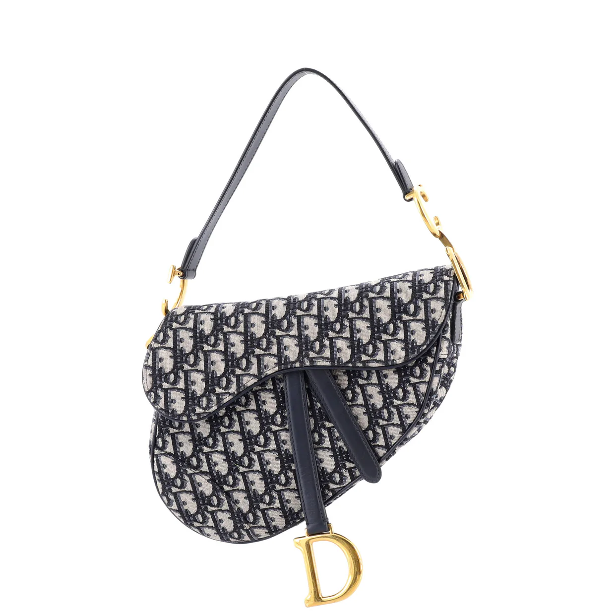 Saddle Handbag Oblique Canvas Medium - Deep Luxury
