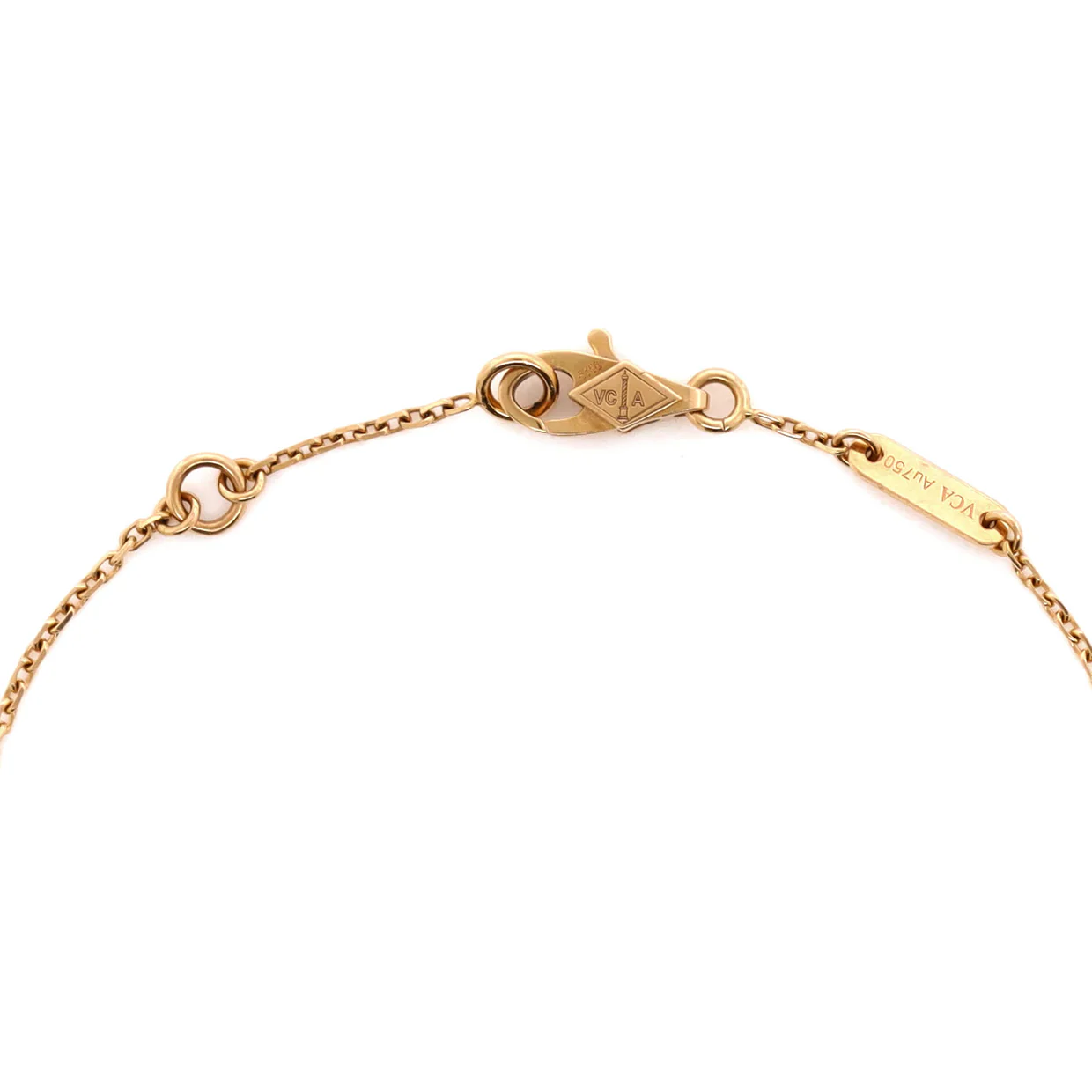 Sweet Alhambra Heart Bracelet 18K Rose Gold with Carnelian - Deep Luxury