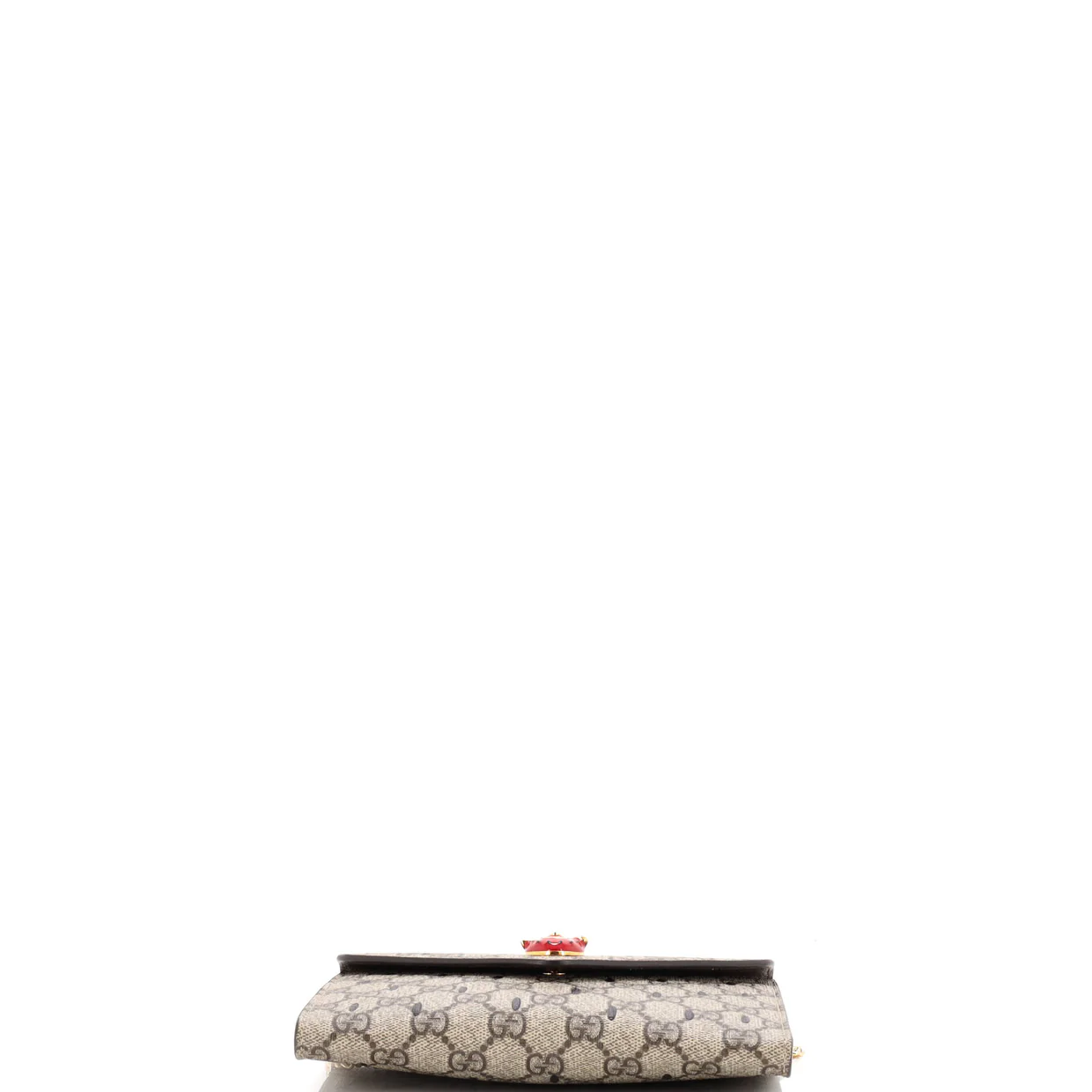 Strawberry Wallet on Chain Printed GG Coated Canvas Mini - Deep Luxury