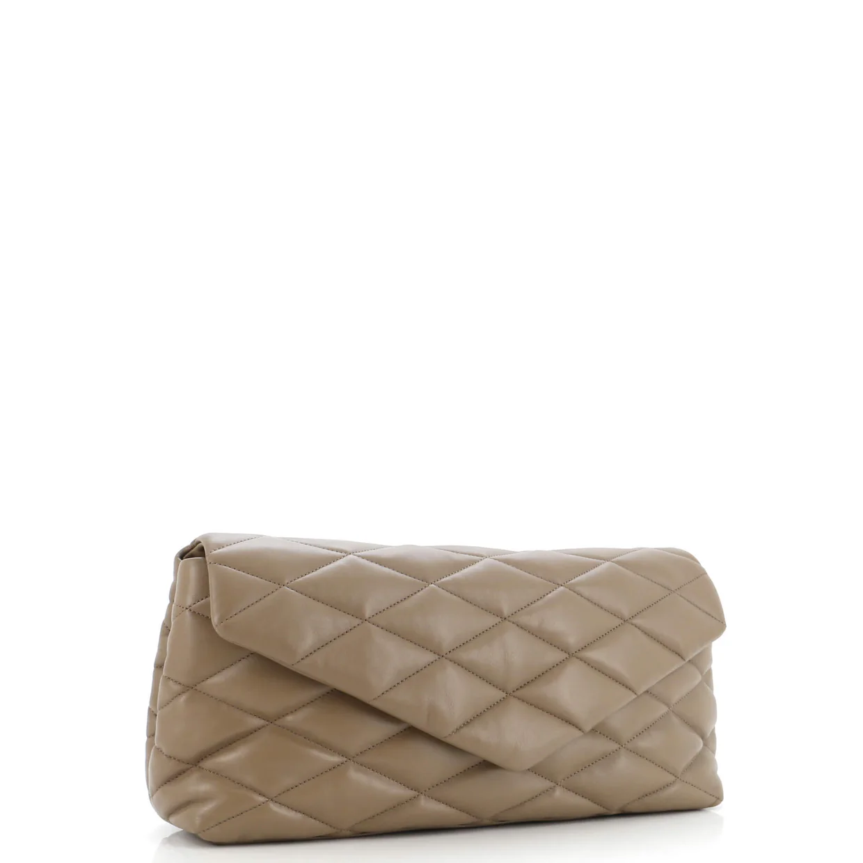 Sade Puffer Envelope Clutch Quilted Leather Large - Deep Luxury