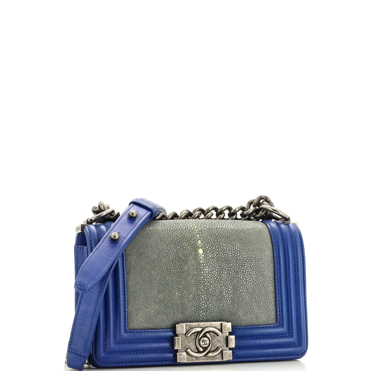 Boy Flap Bag Stingray Small - Deep Luxury