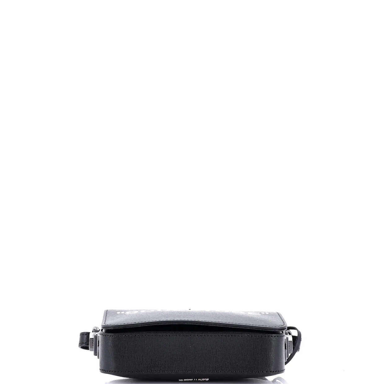 Binder Clip Flap Bag Printed Leather Small - Deep Luxury