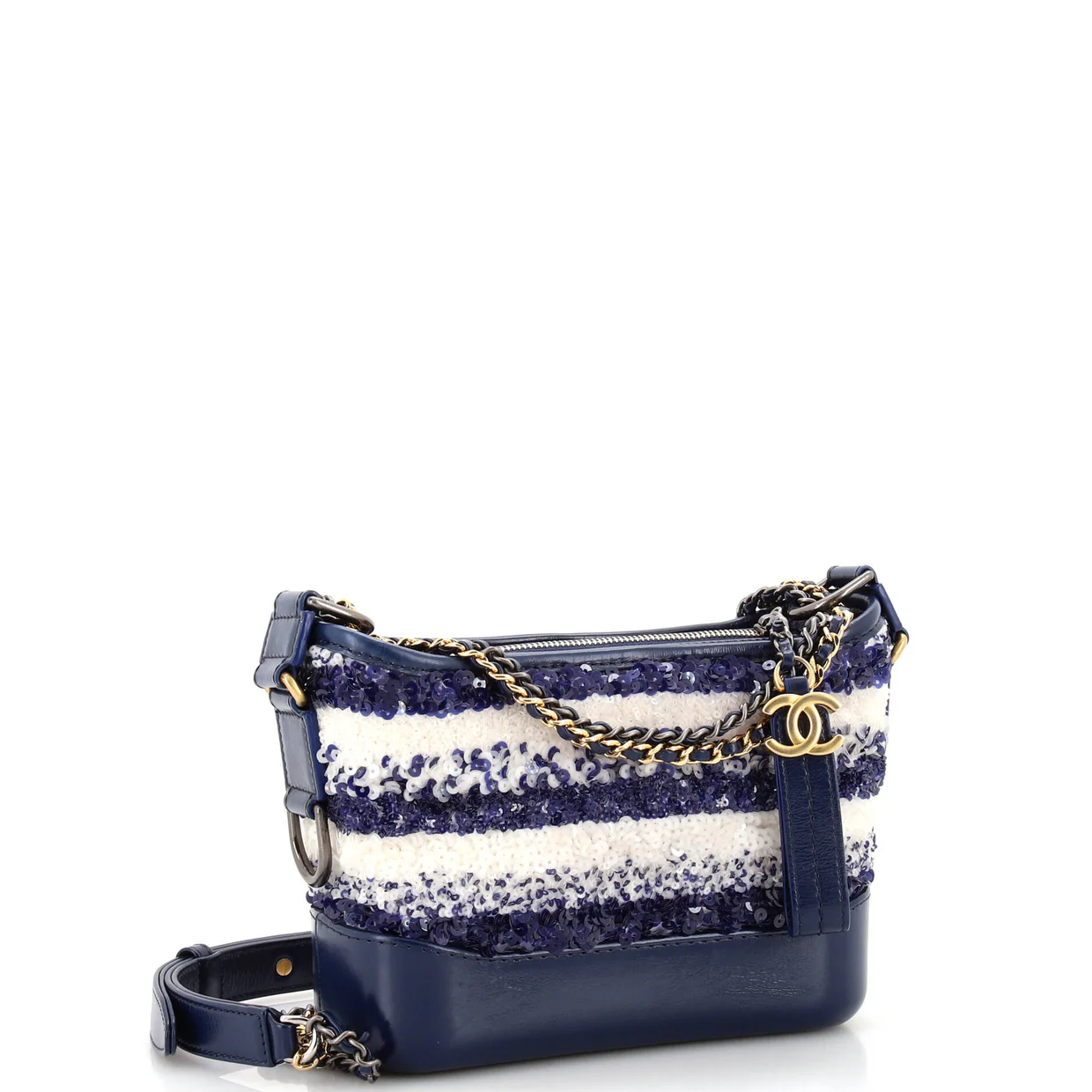 Gabrielle Hobo Sequins Small - Deep Luxury