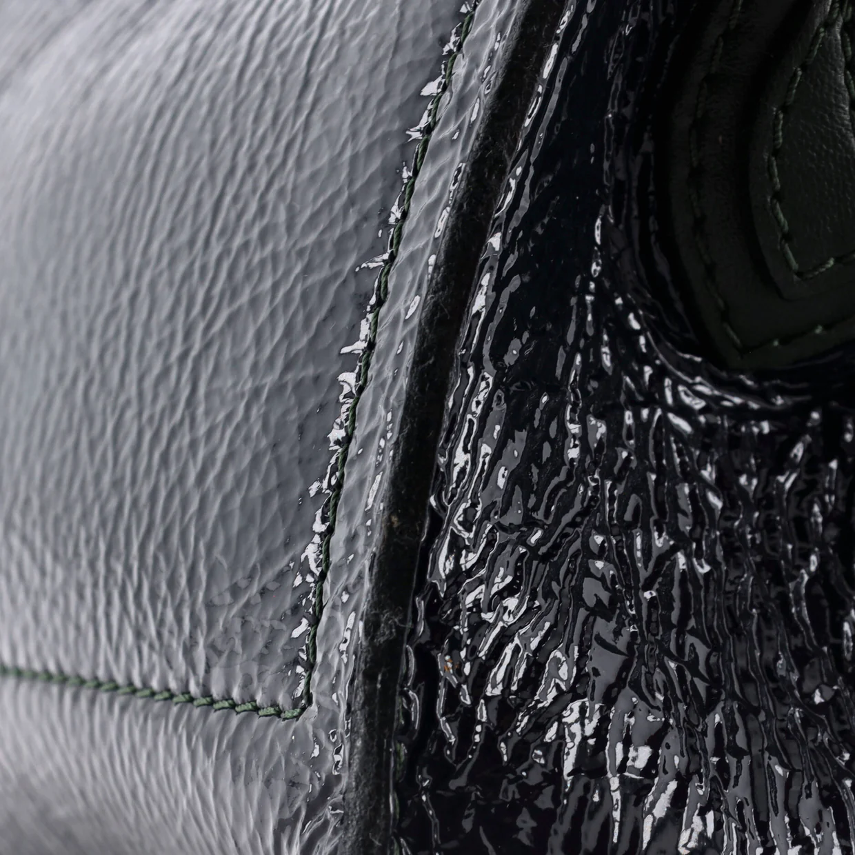 Bonded Pochette Chaine Bag Patent Deerskin - Deep Luxury