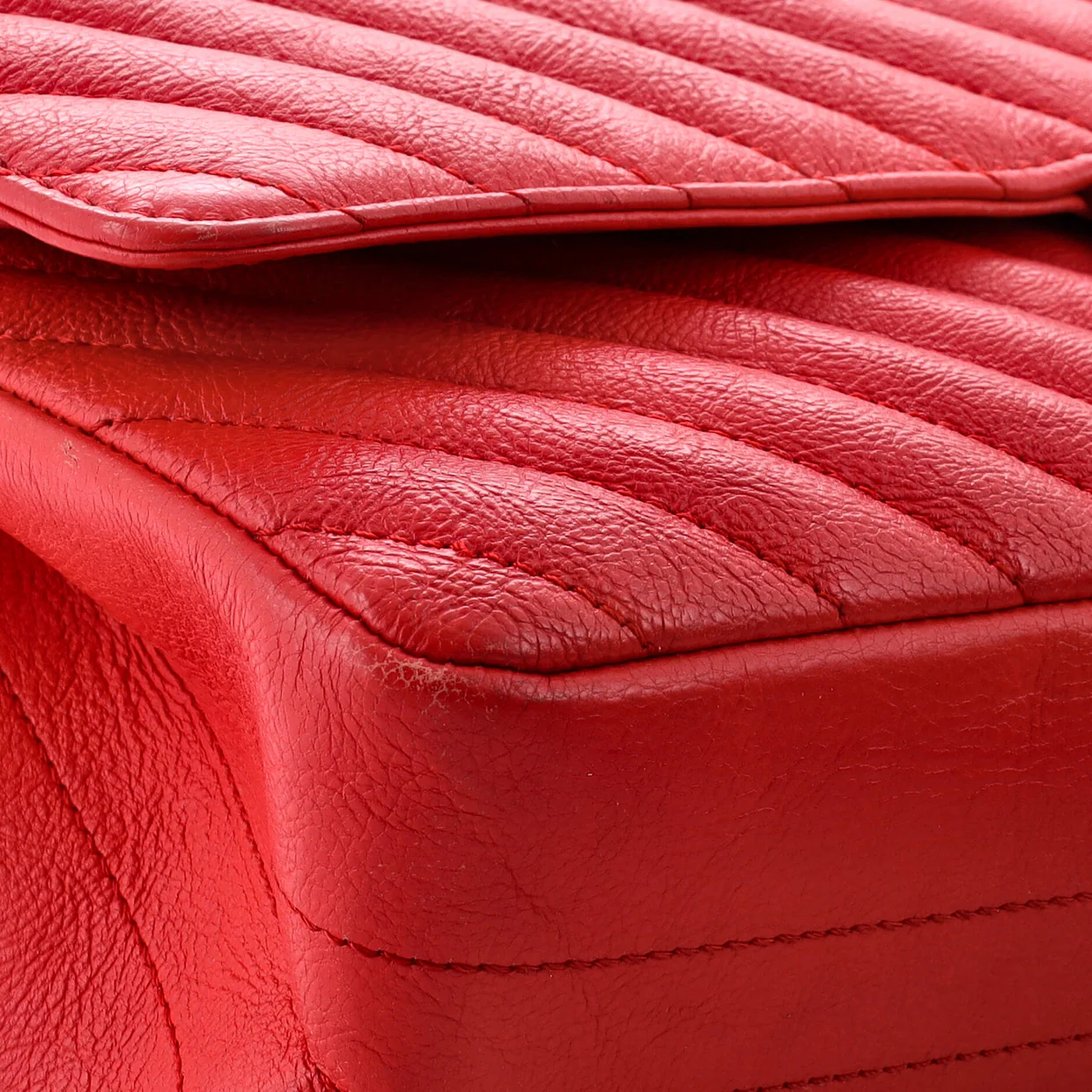 Reissue 2.55 Flap Bag Chevron Sheepskin 226 - Deep Luxury