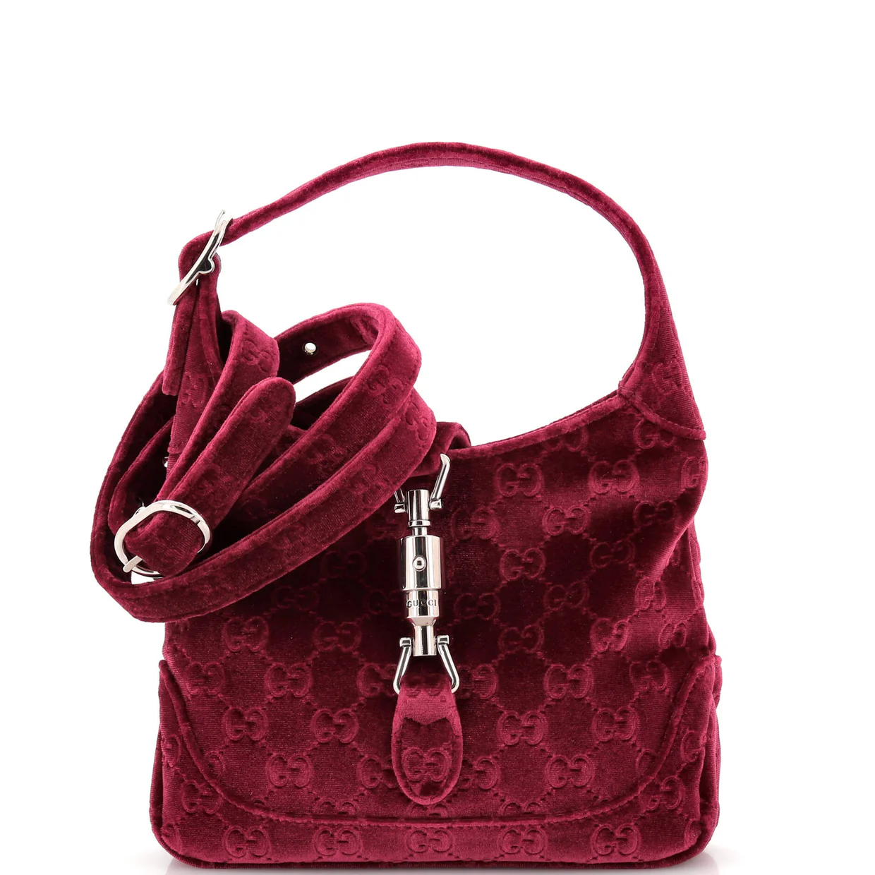 Jackie 1961 Hobo GG Velvet Small - Deep Luxury