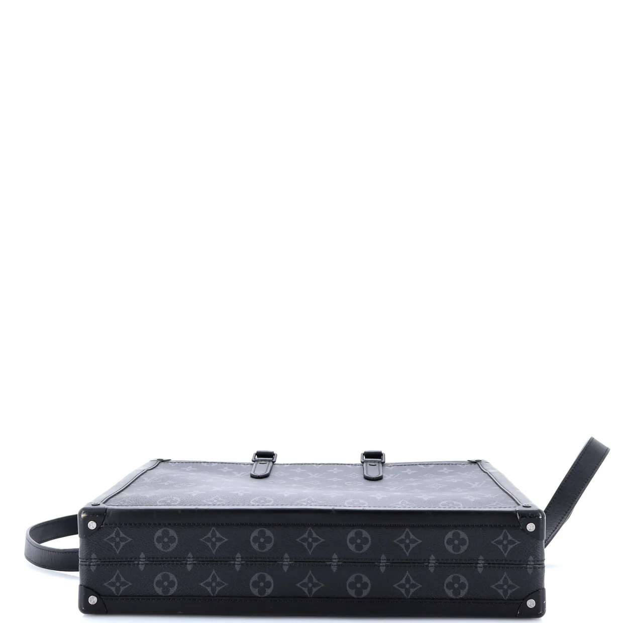 Soft Trunk Briefcase Monogram Eclipse Canvas - Deep Luxury